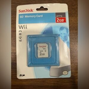 SanDisk 2GB SD Memory Card for Wii Gaming- SDSDG-2048-AW11
New Sealed